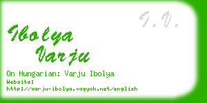 ibolya varju business card